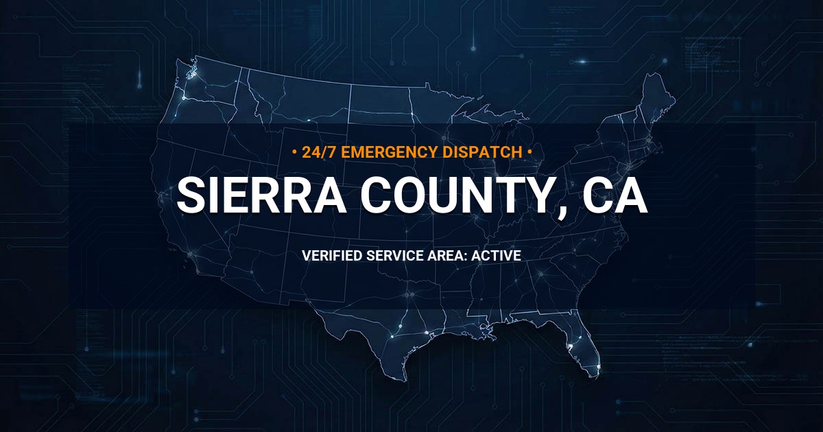 Emergency Plumbing Dispatch Map for Sierra County Plumbing Logistics
