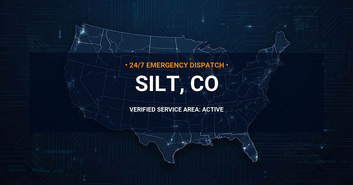 Emergency Plumbing Dispatch Map for Plumbing Services: Silt, CO