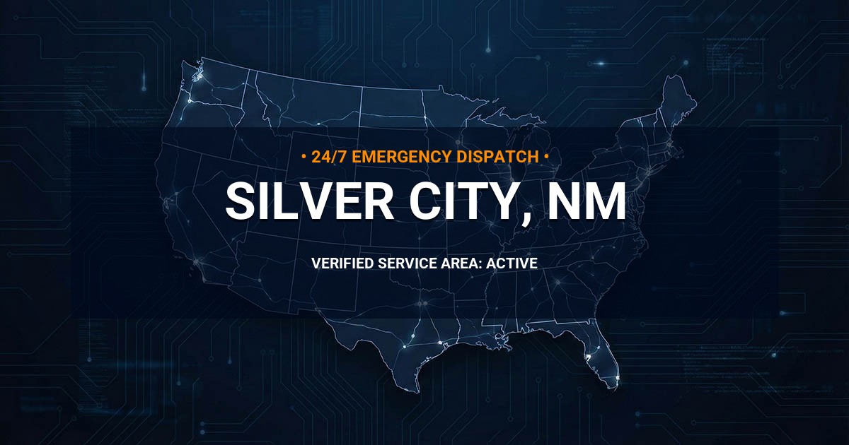 Emergency Plumbing Dispatch Map for Plumbing Services: Silver City, NM