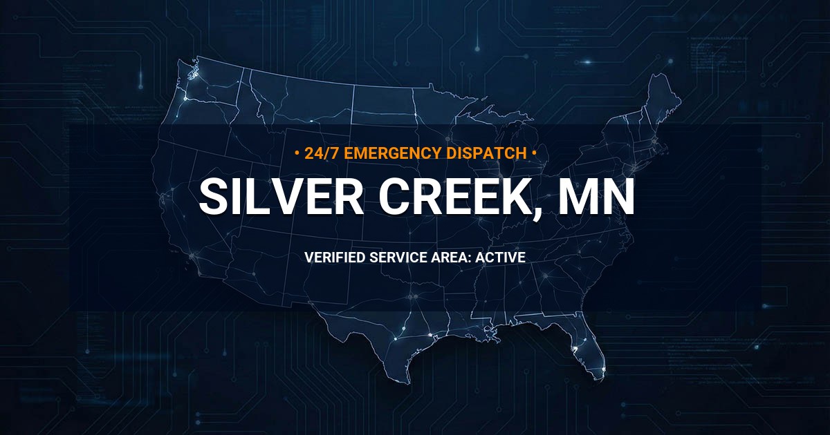 Emergency Plumbing Dispatch Map for Plumbing Services: Silver Creek, MN