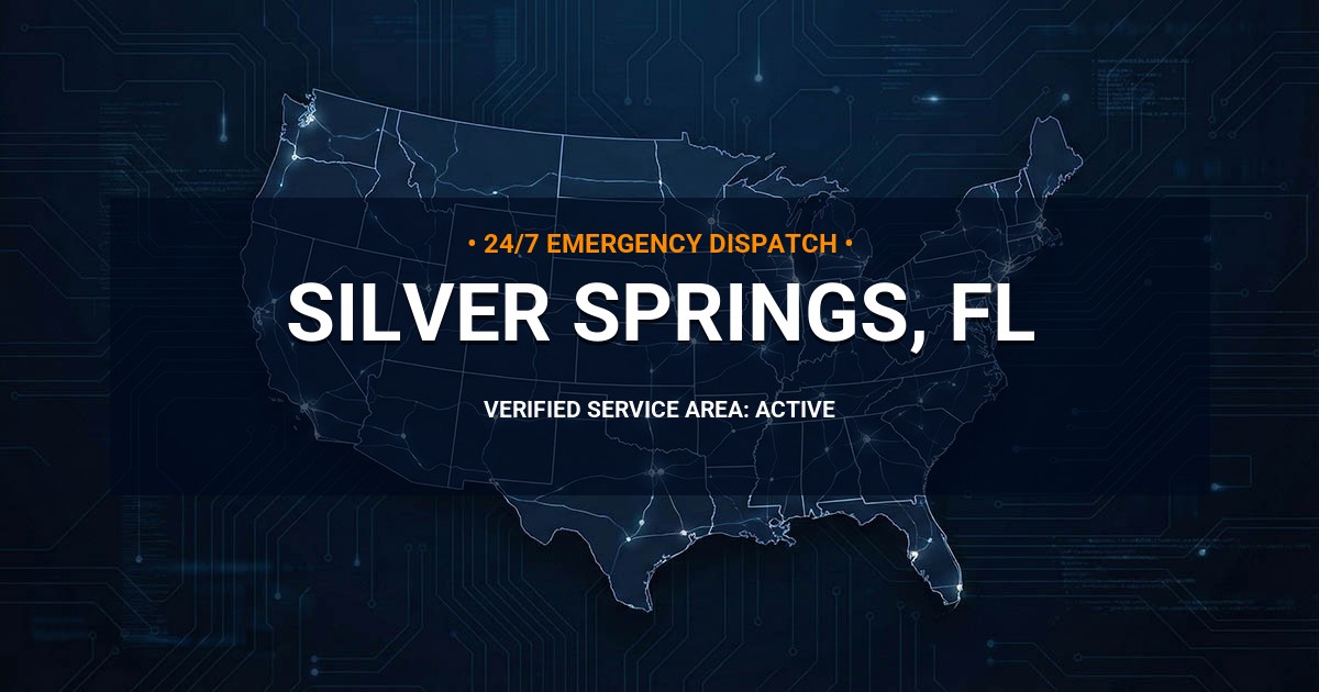 Emergency Plumbing Dispatch Map for Plumbing Services: Silver Springs, FL