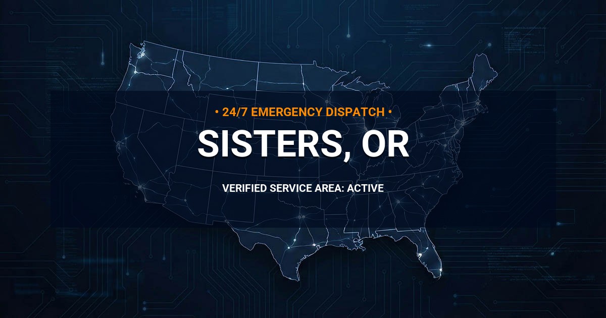 Emergency Plumbing Dispatch Map for Plumbing Services: Sisters, OR