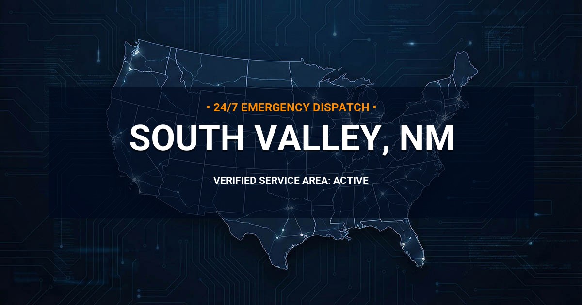 Emergency Plumbing Dispatch Map for Plumbing Services: South Valley, NM