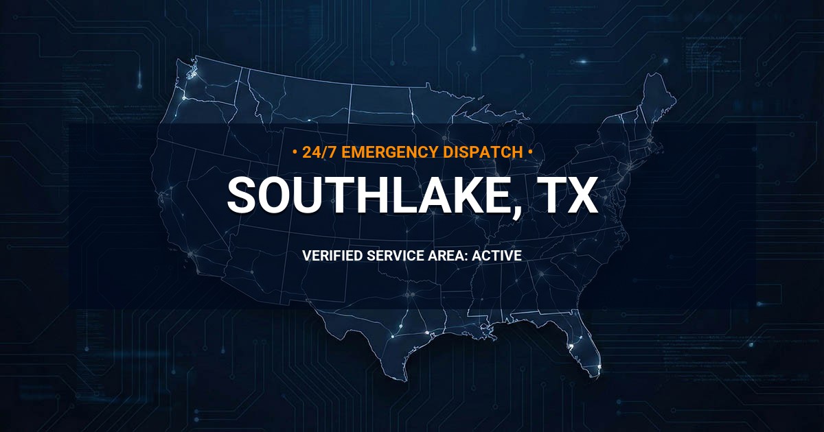 Emergency Plumbing Dispatch Map for Plumbing Services: Southlake, TX