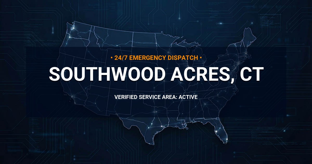 Emergency Plumbing Dispatch Map for Plumbing Services: Southwood Acres, CT