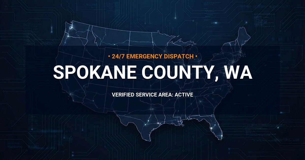 Emergency Plumbing Dispatch Map for Spokane County Plumbing Logistics