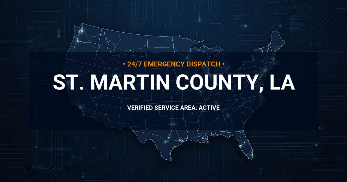 Emergency Plumbing Dispatch Map for St. Martin County Plumbing Logistics