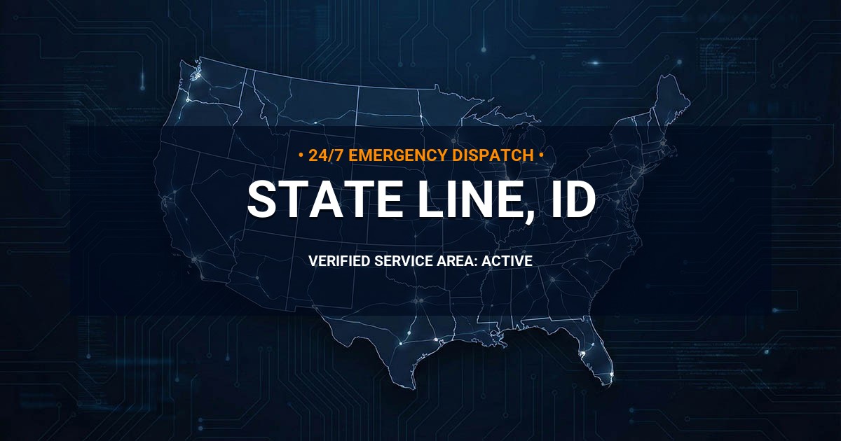 Emergency Plumbing Dispatch Map for Plumbing Services: State Line, ID