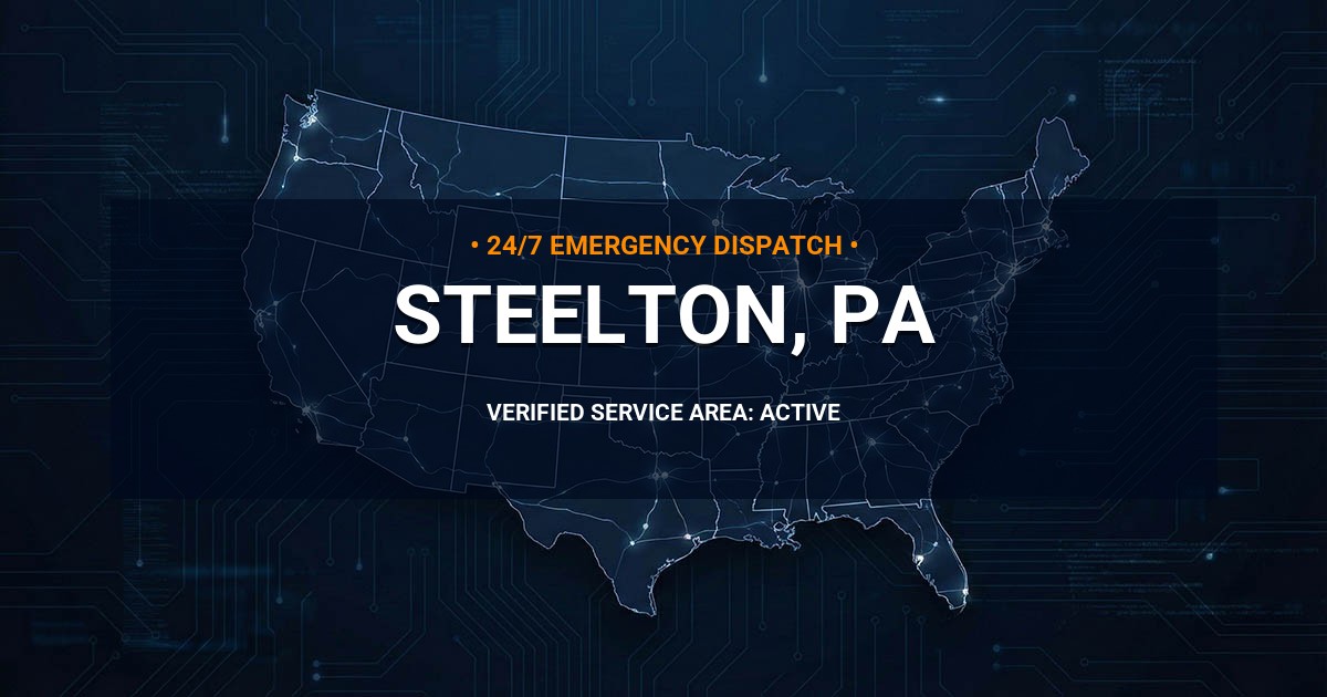 Emergency Plumbing Dispatch Map for Plumbing Services: Steelton, PA