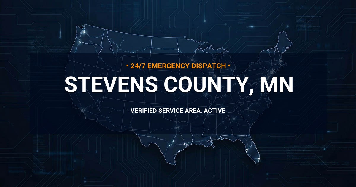 Emergency Plumbing Dispatch Map for Stevens County Plumbing Logistics