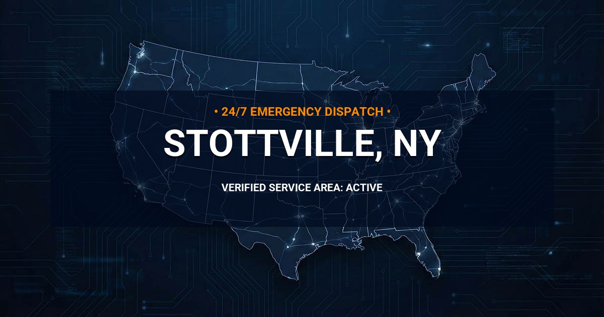 Emergency Plumbing Dispatch Map for Plumbing Services: Stottville, NY