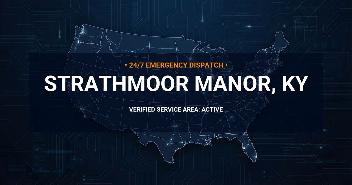 Emergency Plumbing Dispatch Map for Plumbing Services: Strathmoor Manor, KY
