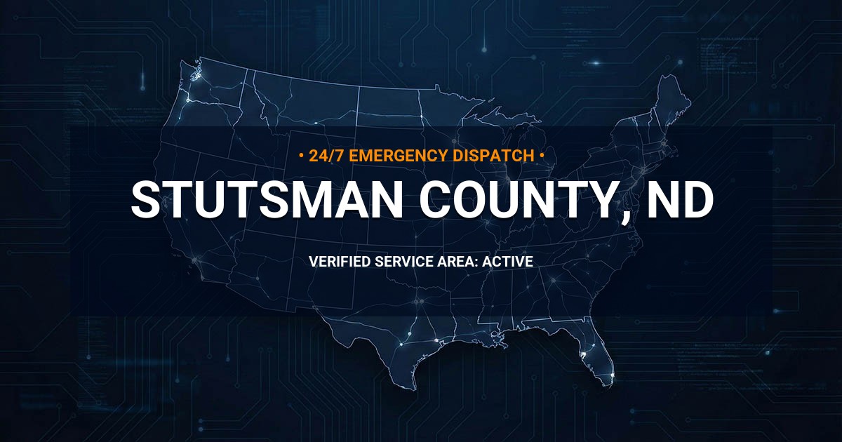 Emergency Plumbing Dispatch Map for Stutsman County Plumbing Logistics