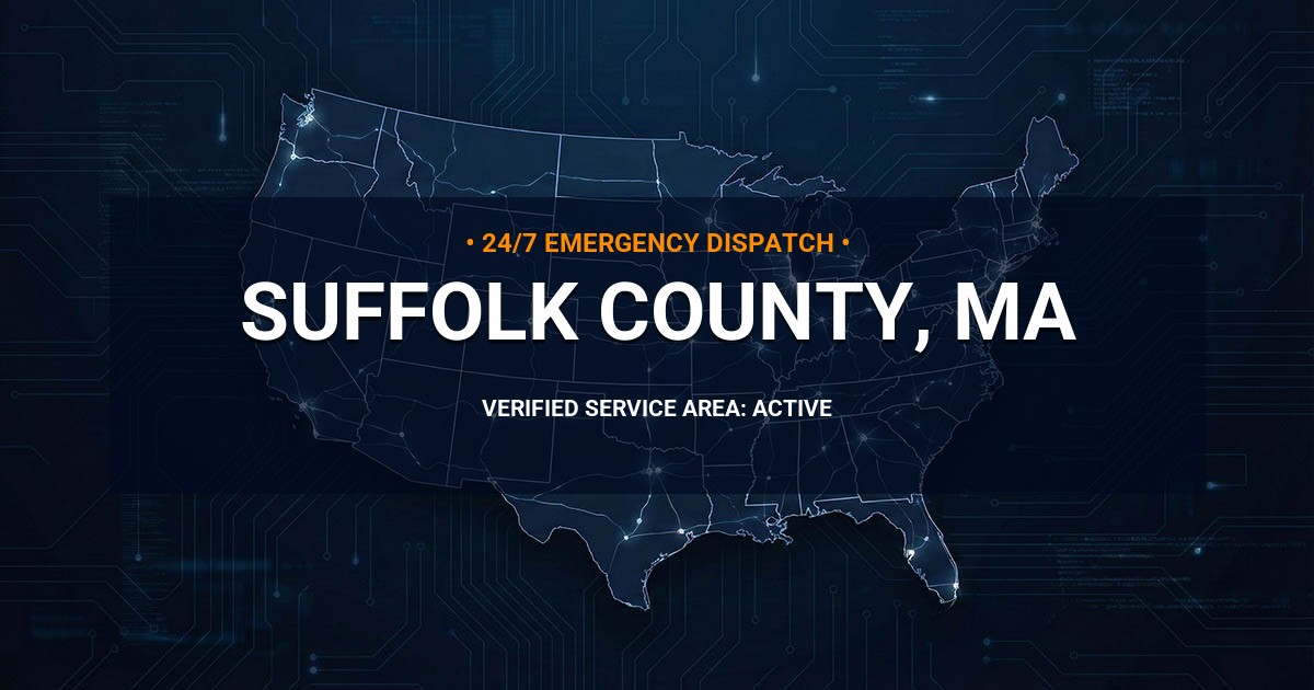 Emergency Plumbing Dispatch Map for Suffolk County Plumbing Logistics