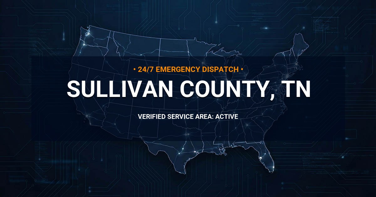 Emergency Plumbing Dispatch Map for Sullivan County Plumbing Logistics