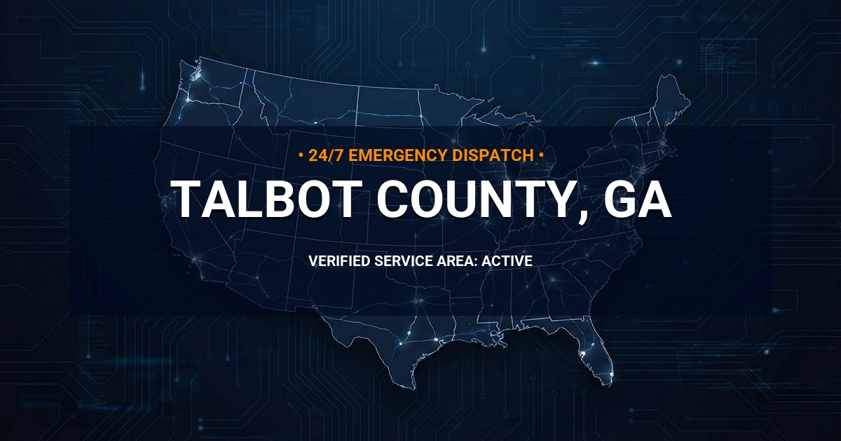 Emergency Plumbing Dispatch Map for Talbot County Plumbing Logistics