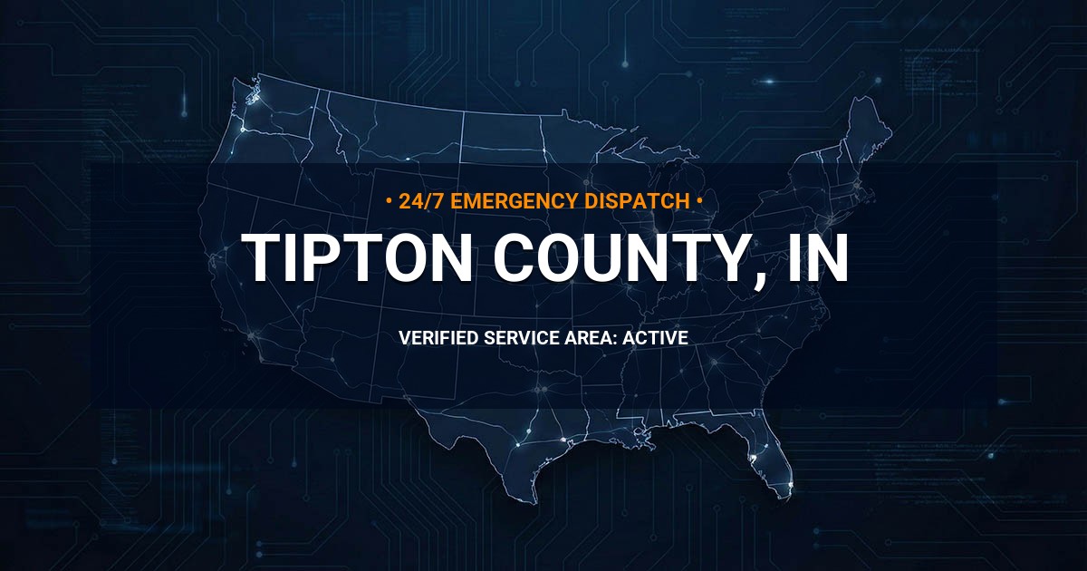 Emergency Plumbing Dispatch Map for Tipton County Plumbing Logistics