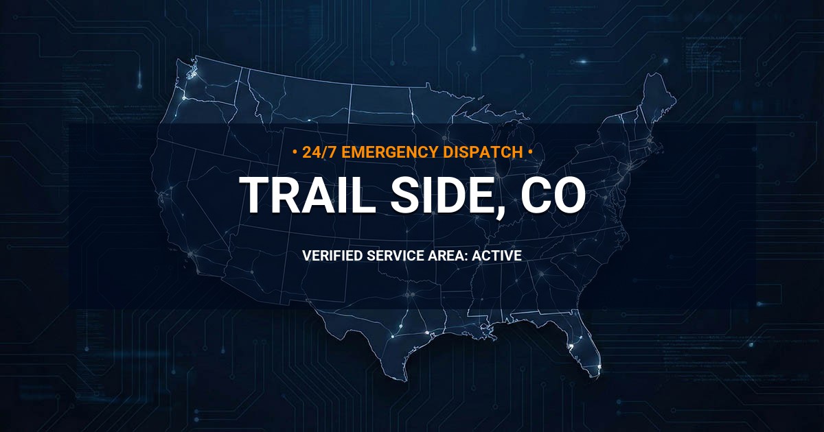 Emergency Plumbing Dispatch Map for Plumbing Services: Trail Side, CO