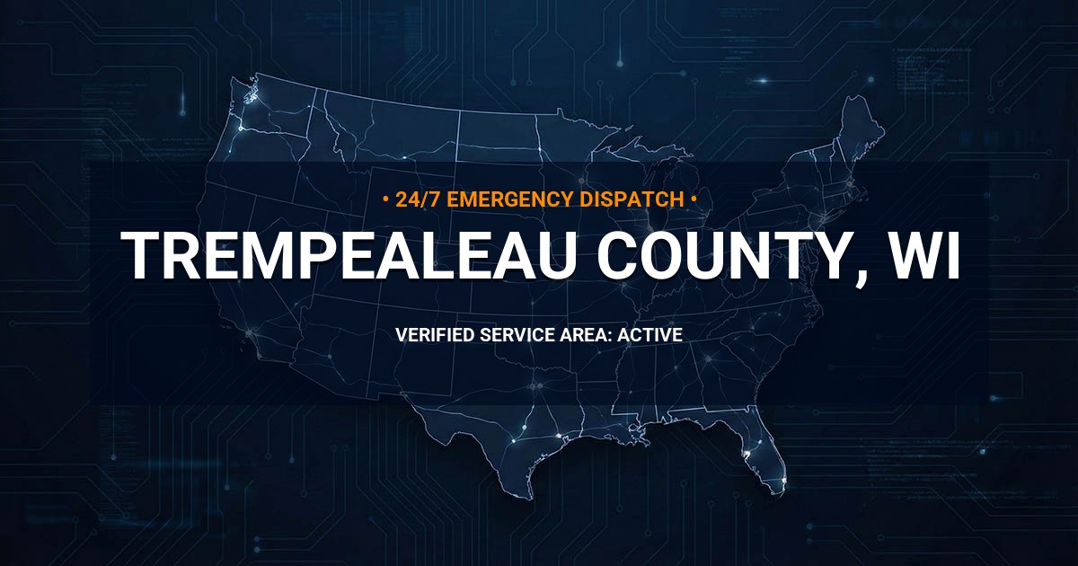 Emergency Plumbing Dispatch Map for Trempealeau County Plumbing Logistics