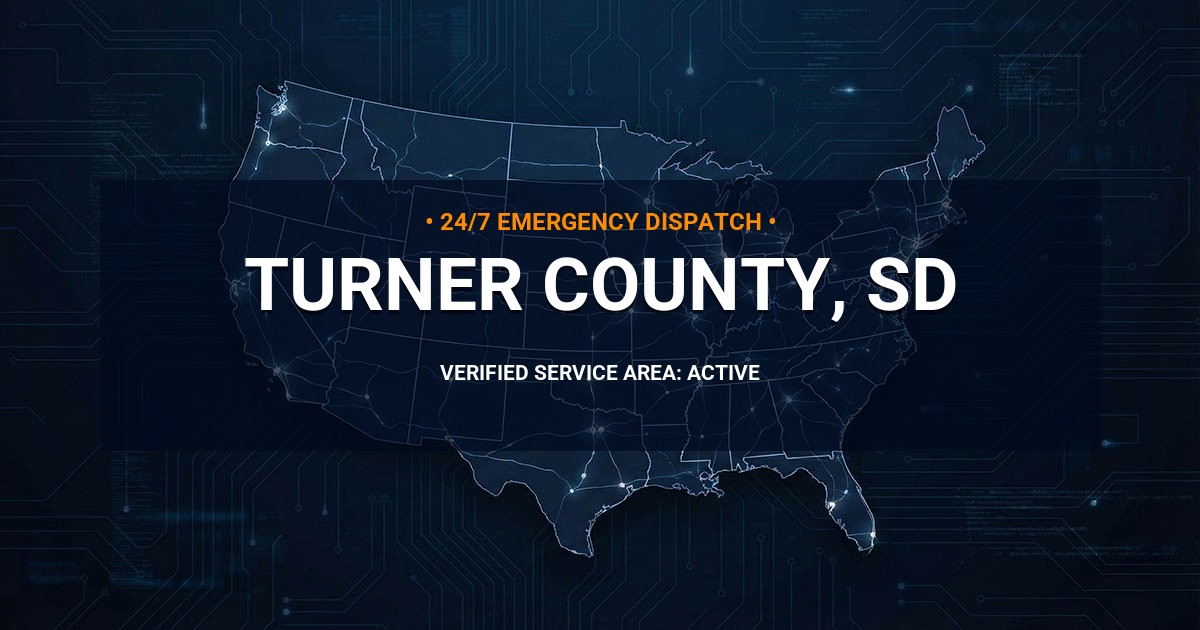 Emergency Plumbing Dispatch Map for Turner County Plumbing Logistics