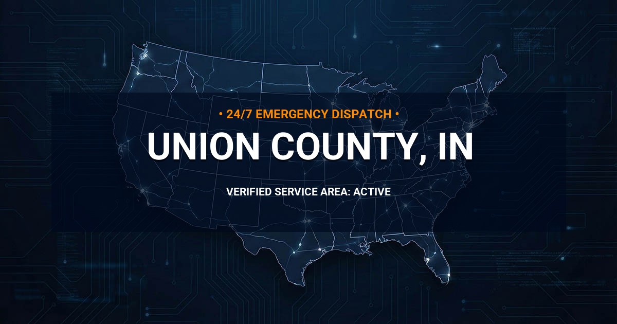 Emergency Plumbing Dispatch Map for Union County Plumbing Logistics