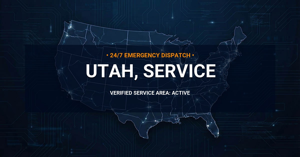 Emergency Plumbing Dispatch Map for Utah Plumbing Administration