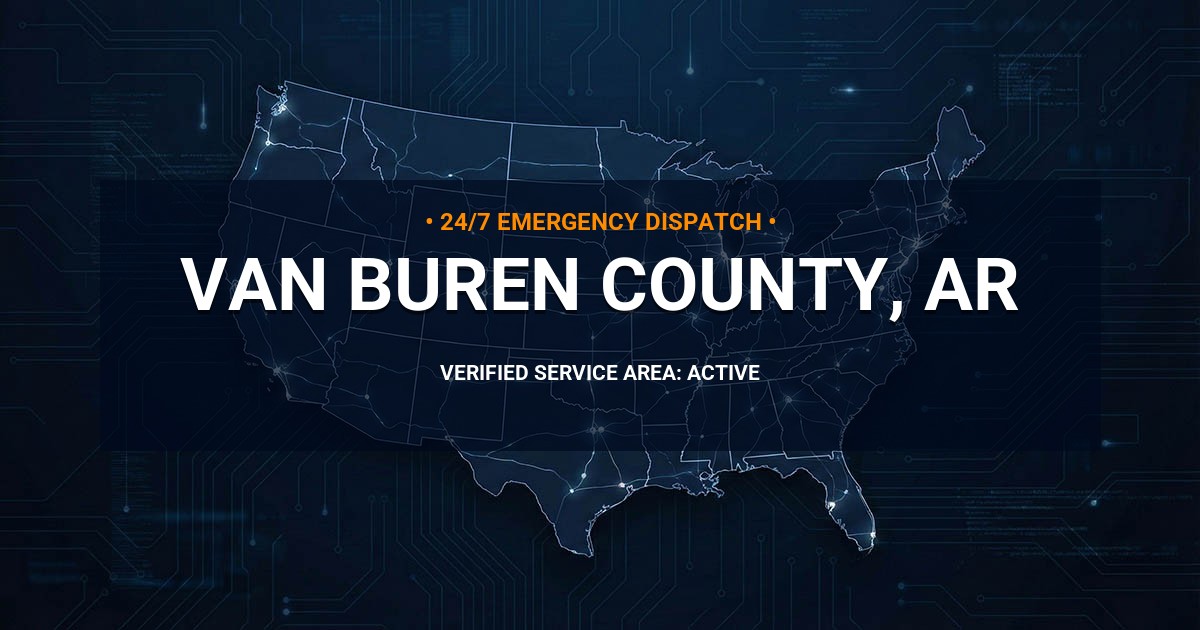 Emergency Plumbing Dispatch Map for Van Buren County Plumbing Logistics