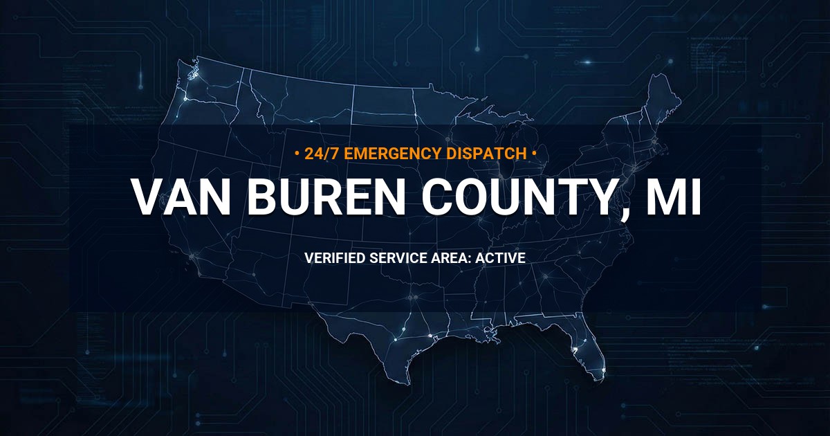 Emergency Plumbing Dispatch Map for Van Buren County Plumbing Logistics