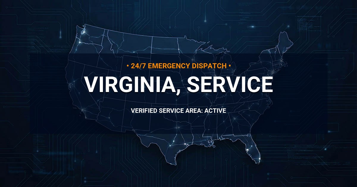 Emergency Plumbing Dispatch Map for Virginia Plumbing Administration