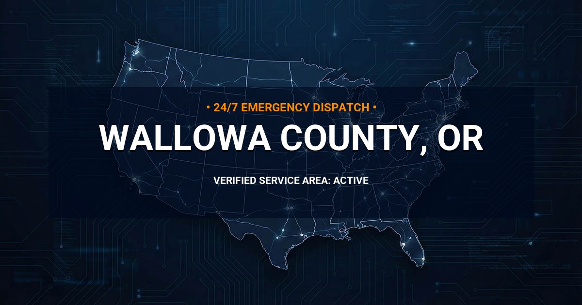 Emergency Plumbing Dispatch Map for Wallowa County Plumbing Logistics