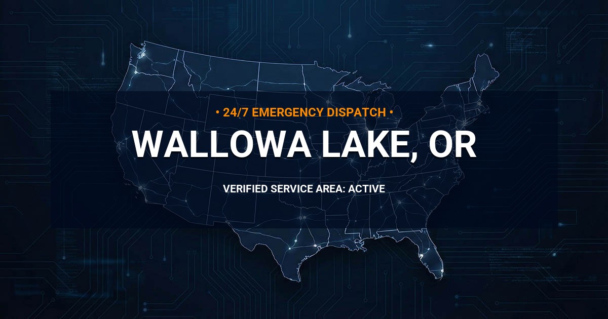 Emergency Plumbing Dispatch Map for Plumbing Services: Wallowa Lake, OR