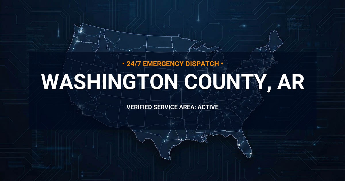 Emergency Plumbing Dispatch Map for Washington County Plumbing Logistics