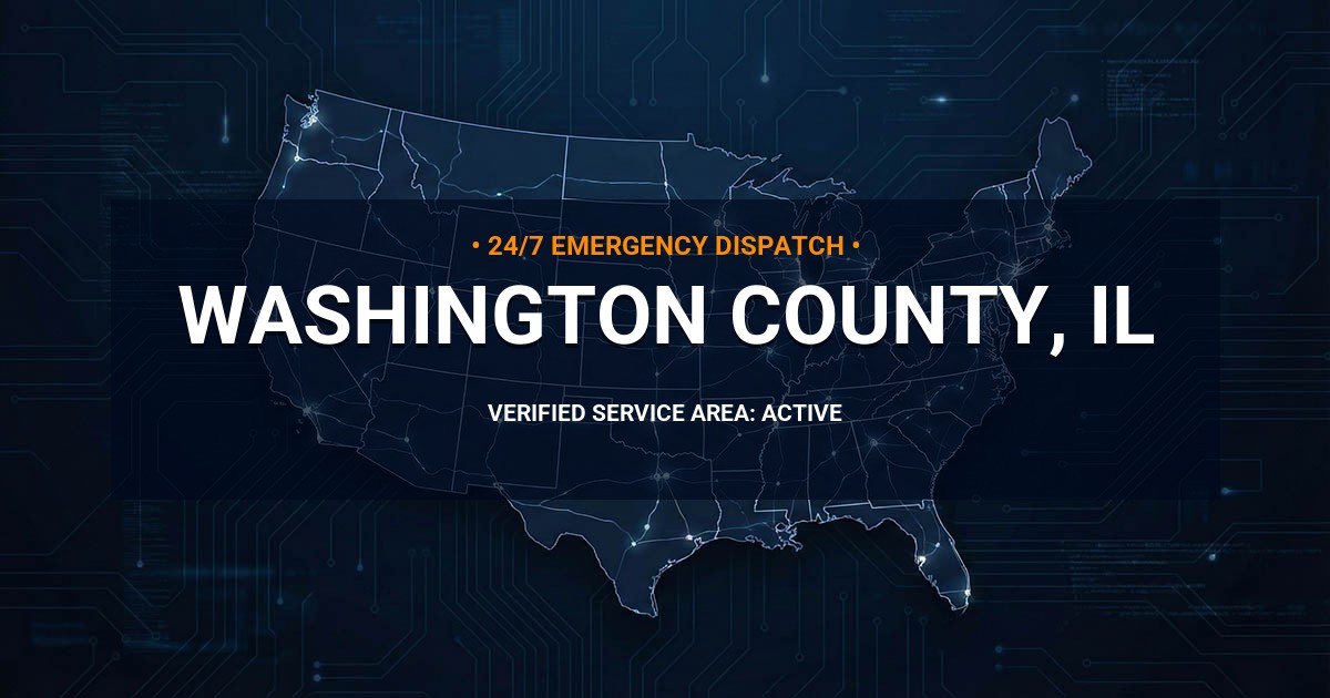 Emergency Plumbing Dispatch Map for Washington County Plumbing Logistics