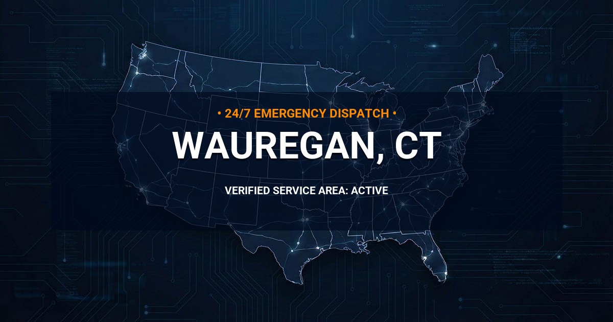 Emergency Plumbing Dispatch Map for Plumbing Services: Wauregan, CT