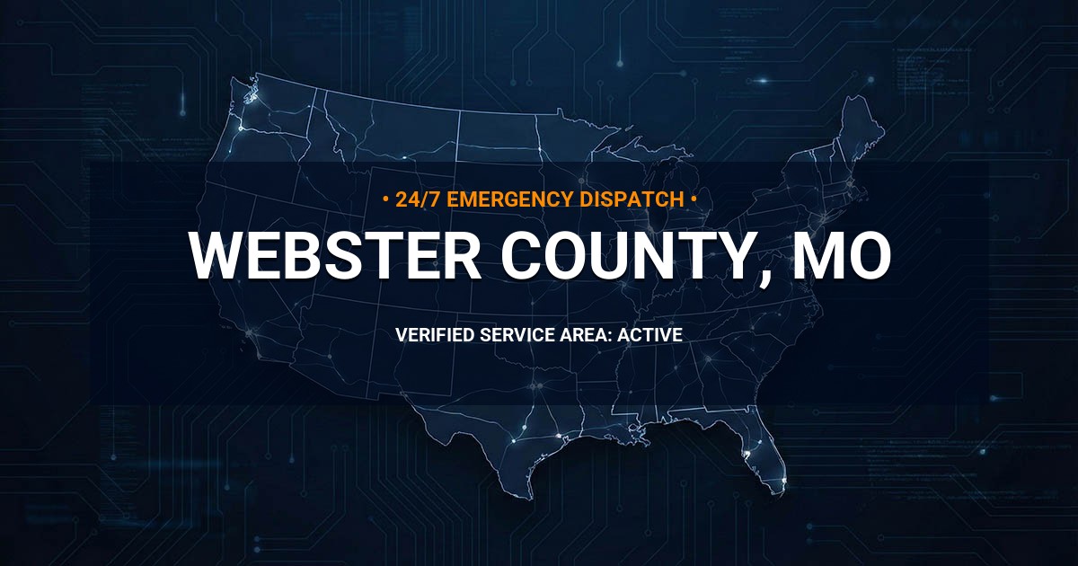Emergency Plumbing Dispatch Map for Webster County Plumbing Logistics