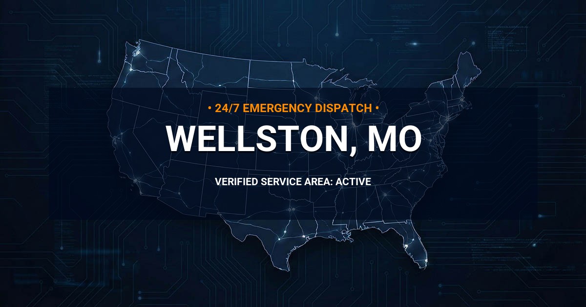 Emergency Plumbing Dispatch Map for Plumbing Services: Wellston, MO