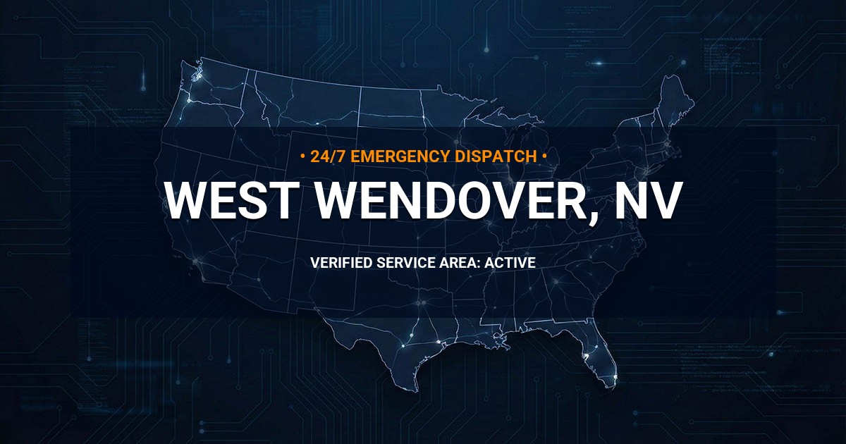 Emergency Plumbing Dispatch Map for Plumbing Services: West Wendover, NV