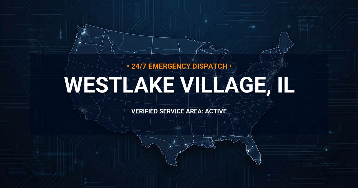 Emergency Plumbing Dispatch Map for Plumbing Services: Westlake Village, IL