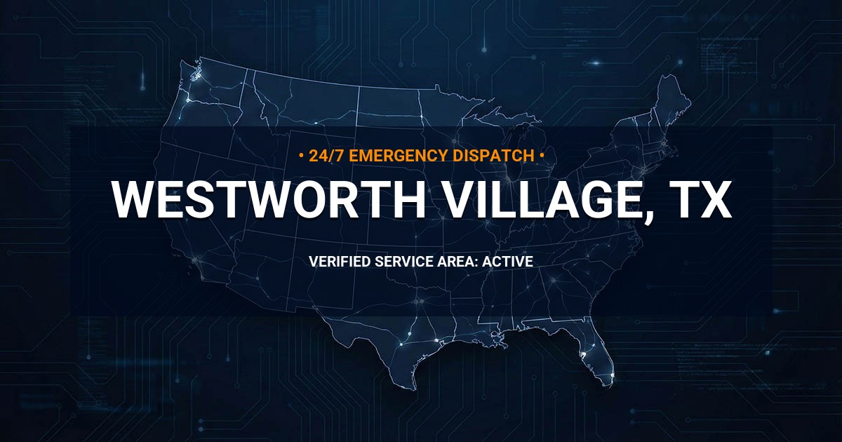 Emergency Plumbing Dispatch Map for Plumbing Services: Westworth Village, TX