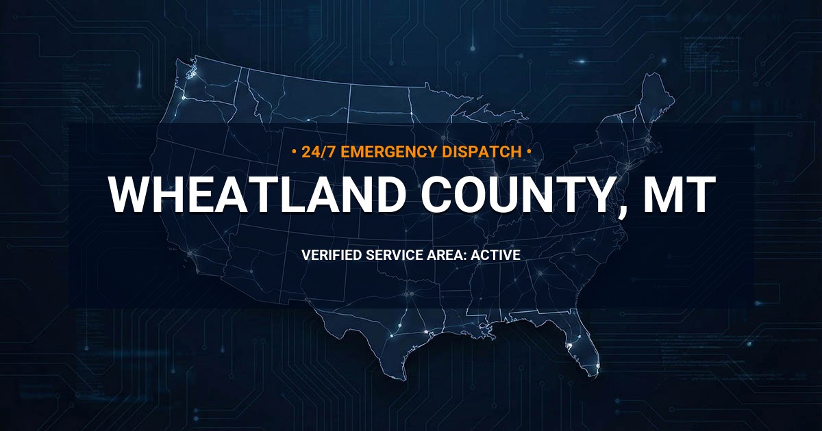 Emergency Plumbing Dispatch Map for Wheatland County Plumbing Logistics