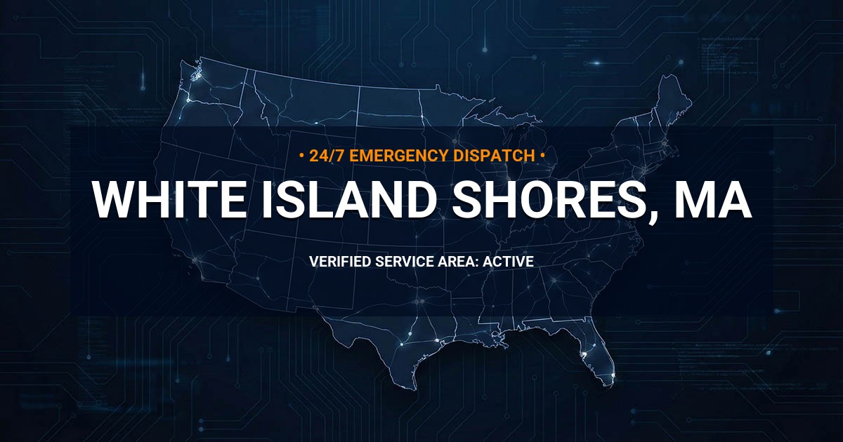 Emergency Plumbing Dispatch Map for Plumbing Services: White Island Shores, MA