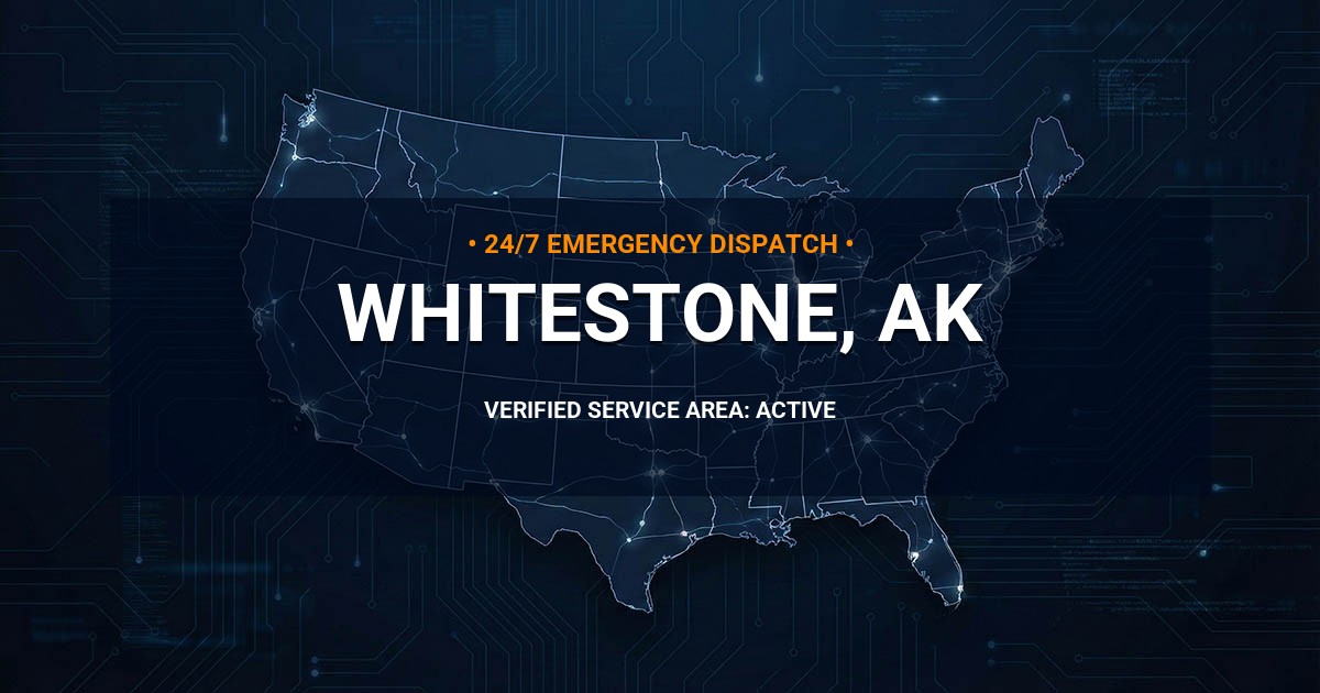 Emergency Plumbing Dispatch Map for Plumbing Services: Whitestone, AK