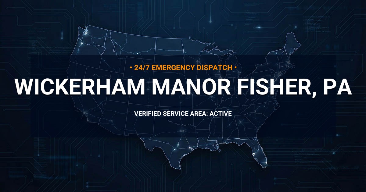 Emergency Plumbing Dispatch Map for Plumbing Services: Wickerham Manor-Fisher, PA