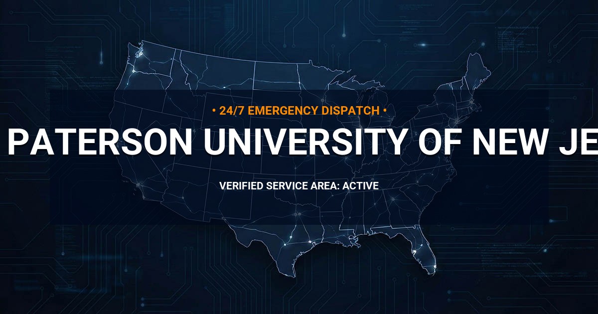 Emergency Plumbing Dispatch Map for Plumbing Services: William Paterson University of New Jersey, NJ
