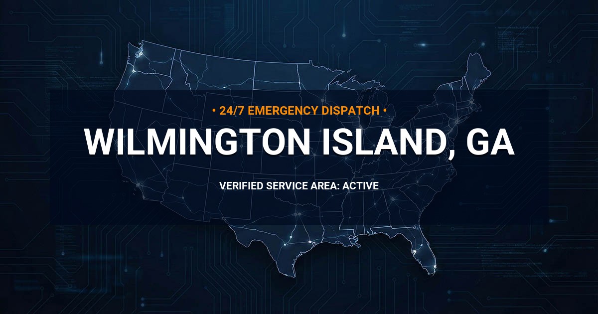 Emergency Plumbing Dispatch Map for Plumbing Services: Wilmington Island, GA