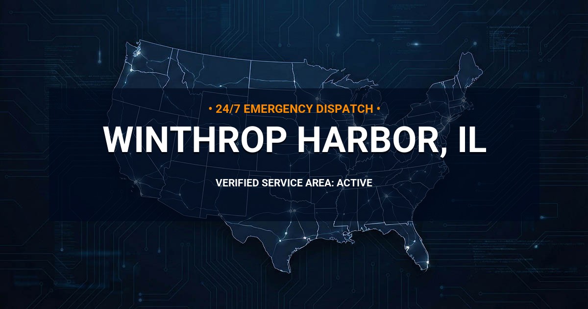 Emergency Plumbing Dispatch Map for Plumbing Services: Winthrop Harbor, IL