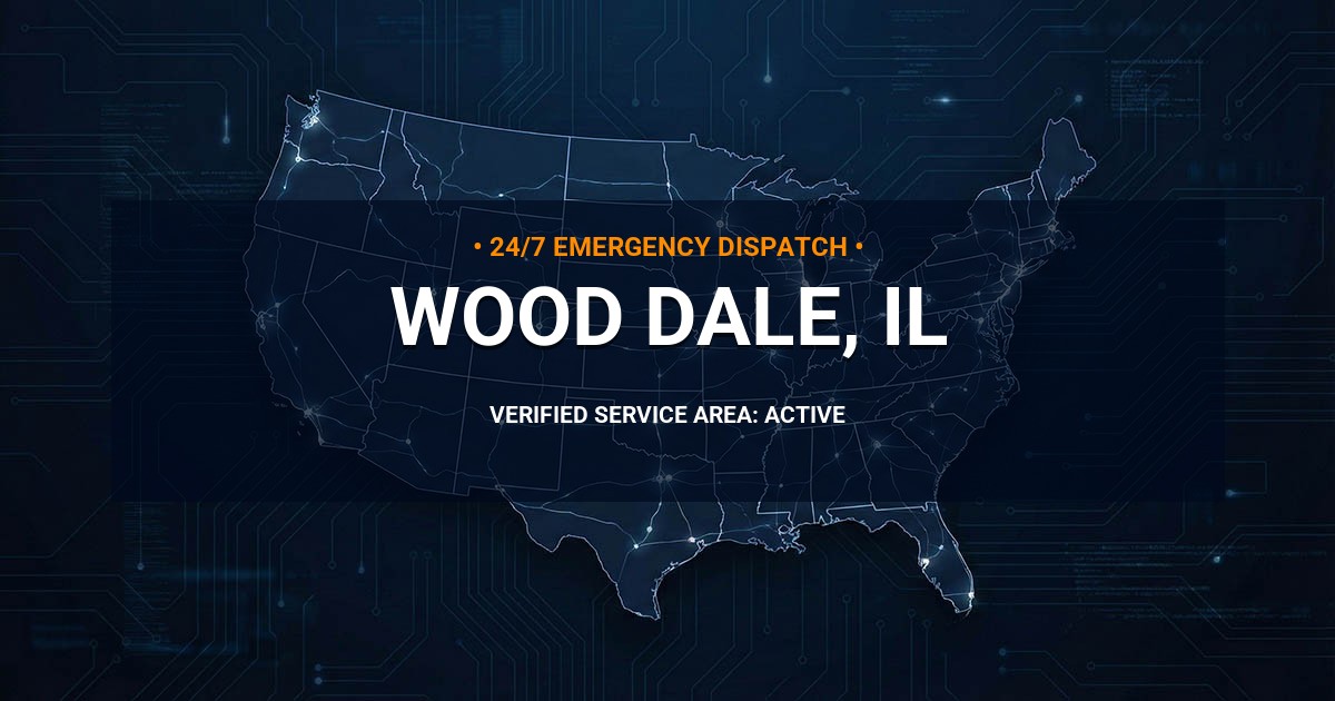 Emergency Plumbing Dispatch Map for Plumbing Services: Wood Dale, IL
